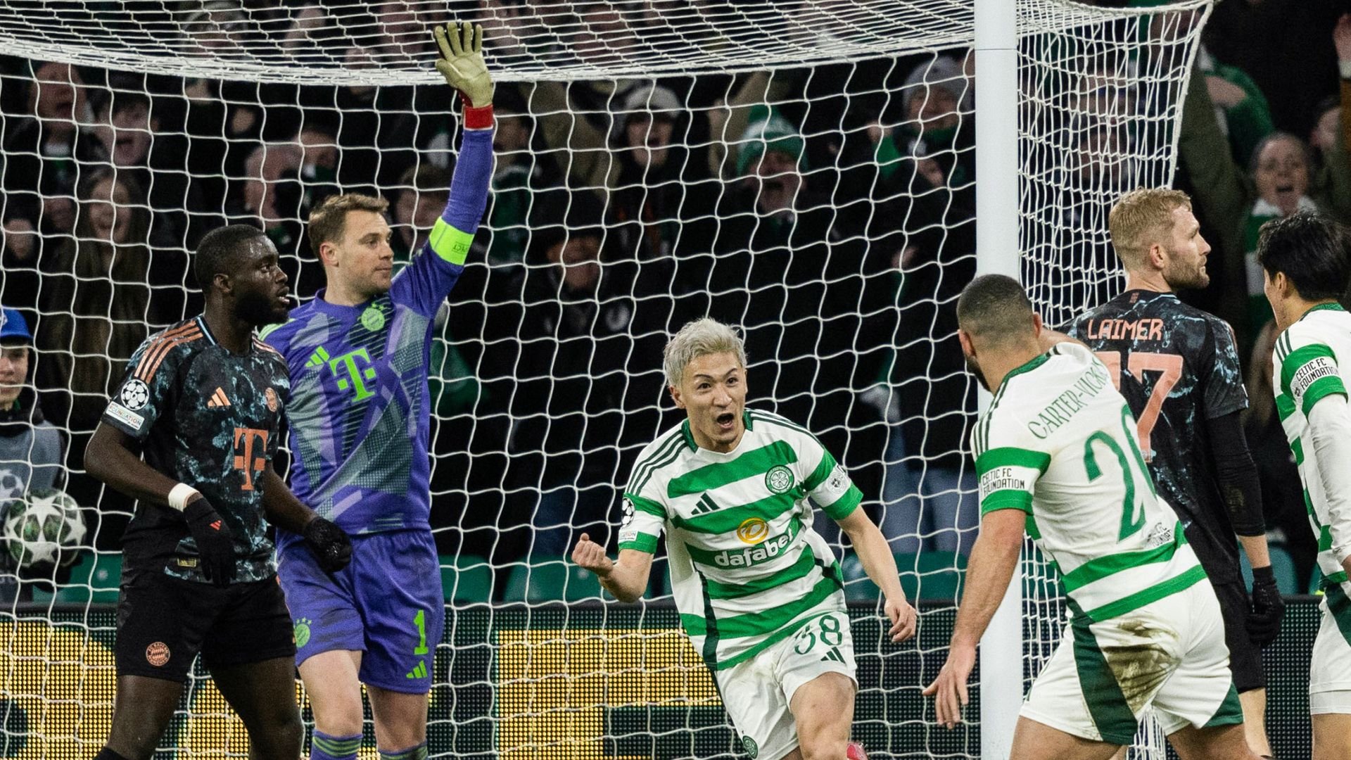 Maeda's late goal gives Celtic hope despite Bayern defeat