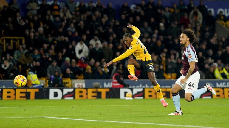 Wolves out of relegation zone with win over Villa