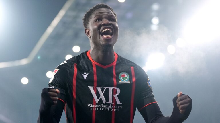 Gueye hits double as Blackburn win without Eustace