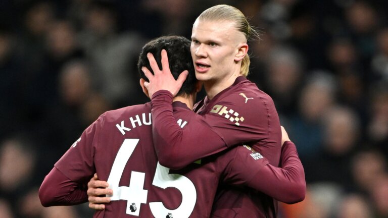 Haaland’s 20th PL goal takes City past Spurs and up to fourth