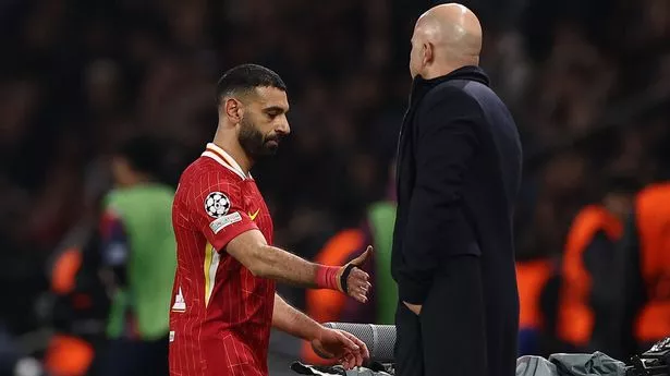 Arne Slot details Mohamed Salah’s reaction to being taken off against PSG – ‘Not happy’