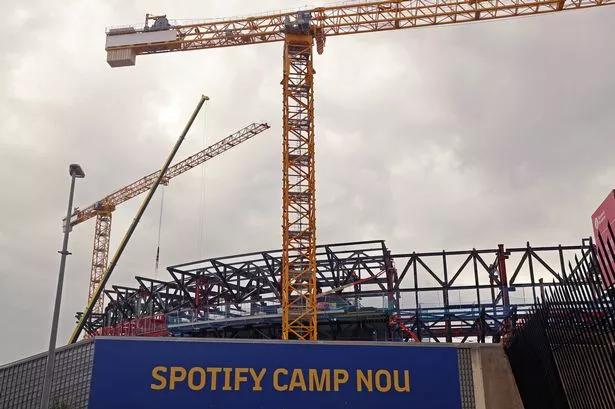 New footage shows current state of Nou Camp as £1.25bn renovation dogged by delays