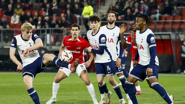 Lucas Bergvall’s own goal leaves Tottenham facing uphill battle as star fail to grasp chance