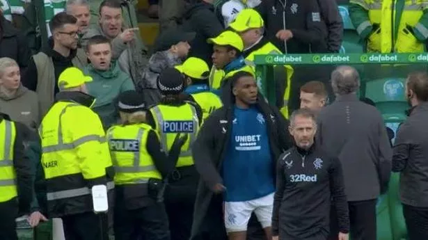 Rangers players spark fury among Celtic fans as wild celebrations see police called in