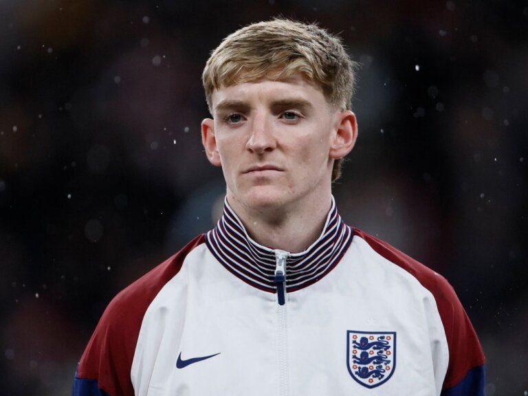 England 22-year-old could make full debut against Latvia as Anthony Gordon withdraws from Thomas Tuchel’s squad