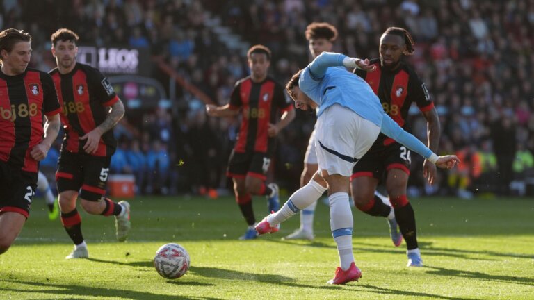 Man City rally to beat Bournemouth and make FA Cup semi-final