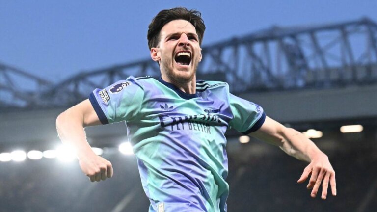 Rice heroics rescue dramatic draw for Arsenal at Man Utd