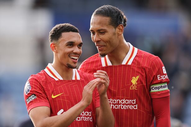 Liverpool captain Virgil van Dijk shows his class with Trent Alexander-Arnold gesture