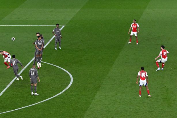 Bukayo Saka’s two-word message to Declan Rice seconds before turning Arsenal tie on its head