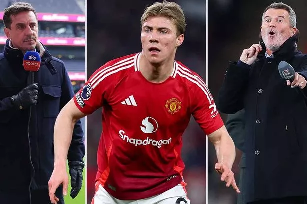 Rasmus Hojlund picks side as Roy Keane disagrees with Gary Neville in Man Utd debate