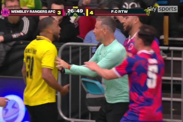 Former Premier League star sent off on football return after sparking furious brawl