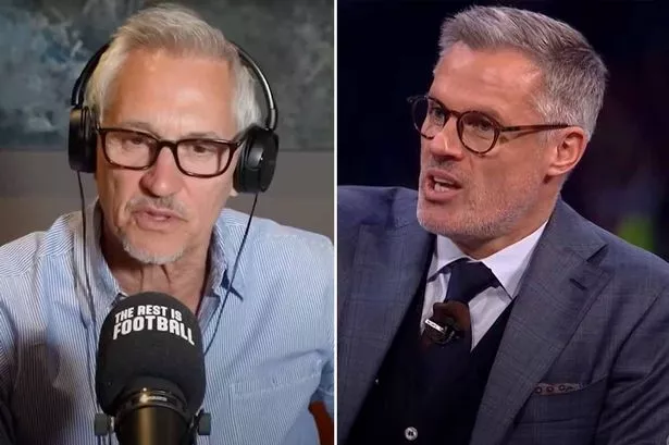 Gary Lineker ‘fires shots’ at Jamie Carragher after hearing what Liverpool icon said on CBS