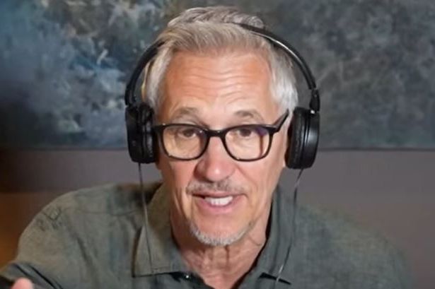 Declan Rice receives advice from Gary Lineker after Arsenal star’s free-kick heroics