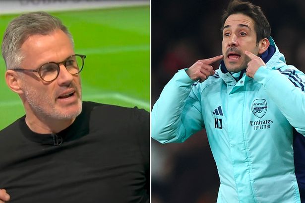 Jamie Carragher takes swipe at Arsenal set piece coach as worrying stat emerges