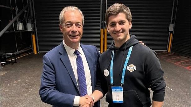 Football legend’s son announced as Reform UK candidate for Nigel Farage’s party