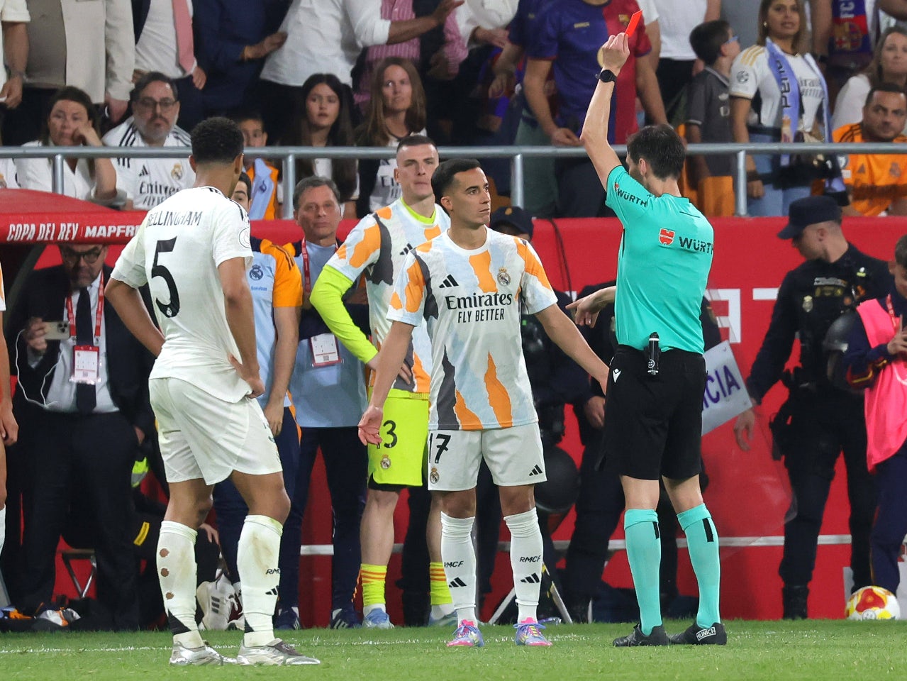 Copa del Rey final fallout: Decisions reached on punishments for Antonio Rudiger, Lucas Vazquez, Jude Bellingham following trio's red cards
