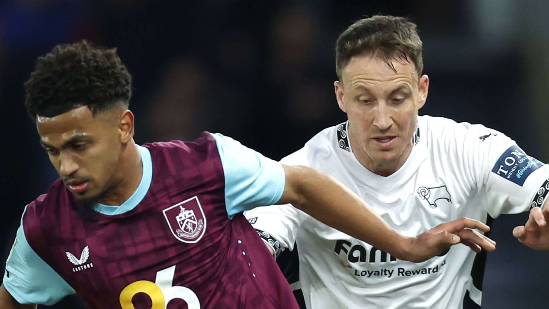 Burnley off summit after draw at Derby