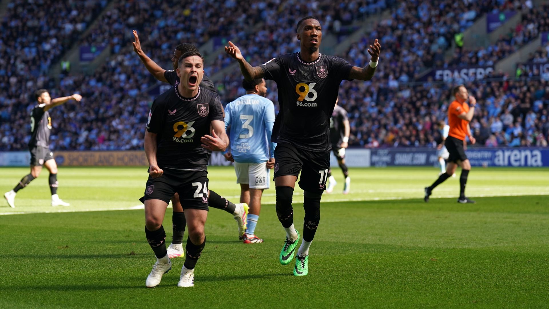 Burnley hit back to win at Coventry and leap above Leeds