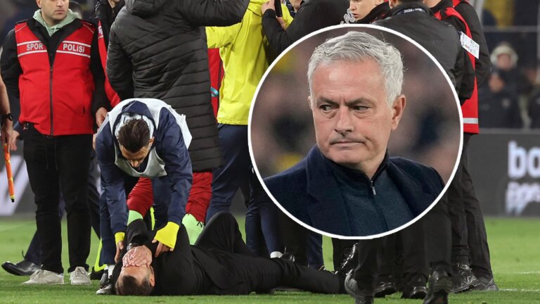 Mourinho involved in wild bust-up after Fenerbahce lose to Galatasaray