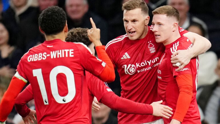 Forest hang on to beat Tottenham and move third in boost to CL hopes