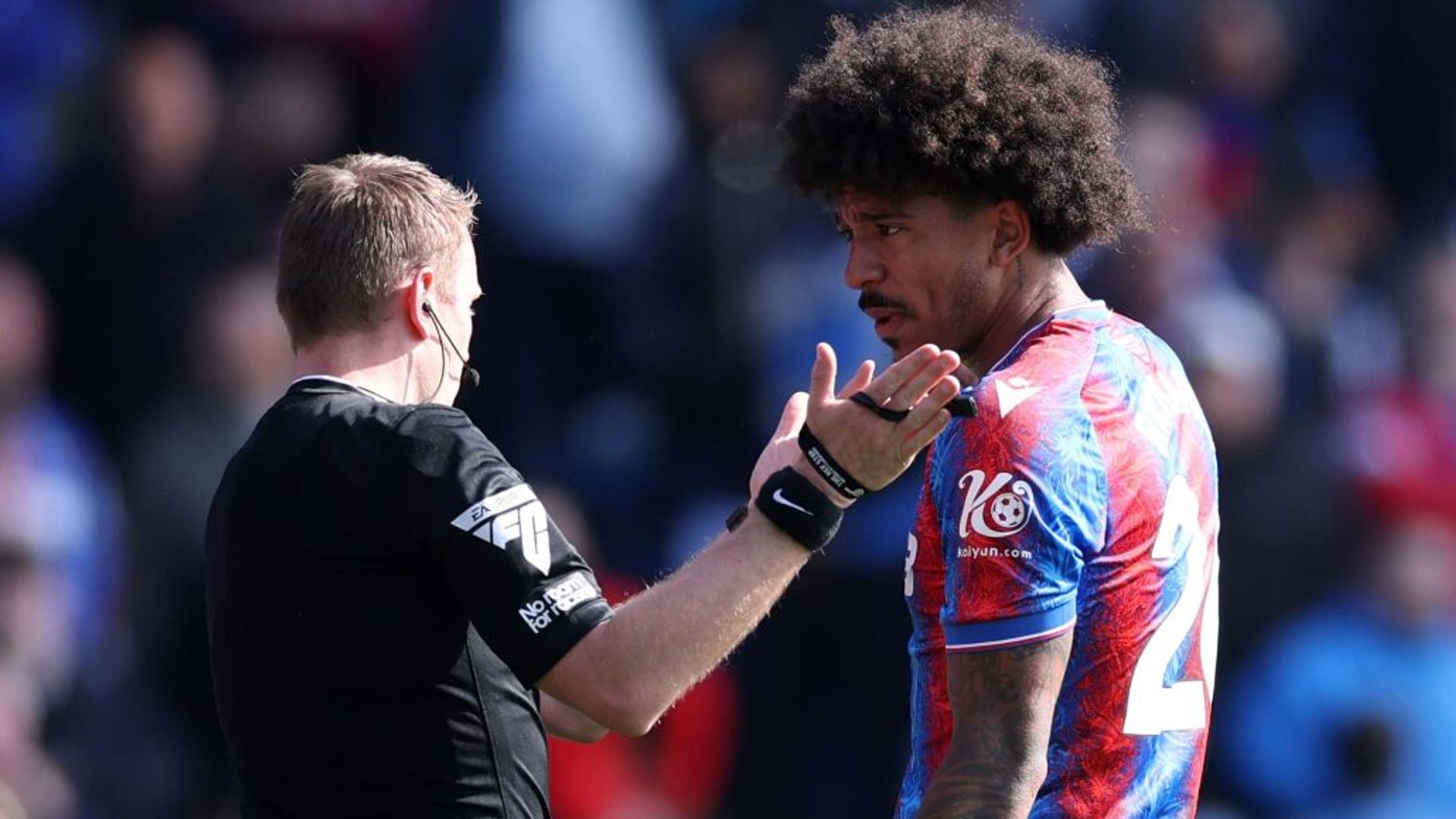 Bournemouth held by 10-player Palace after red card controversy
