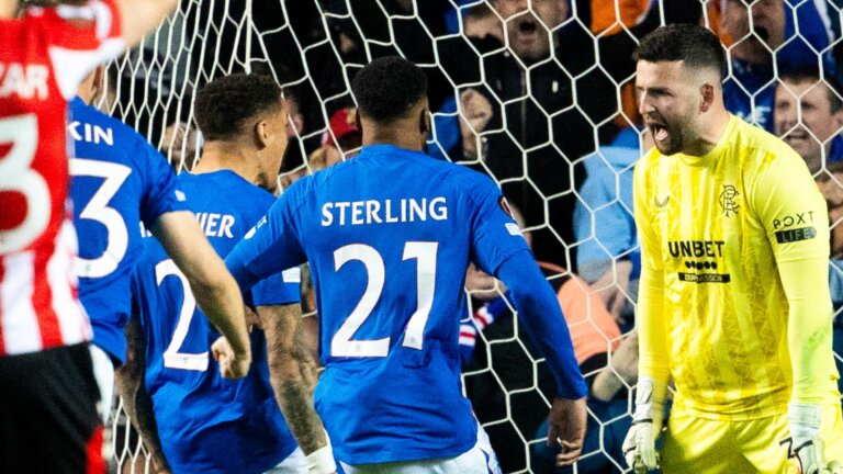 Kelly stars as 10-player Rangers earn vital EL draw vs Athletic Club