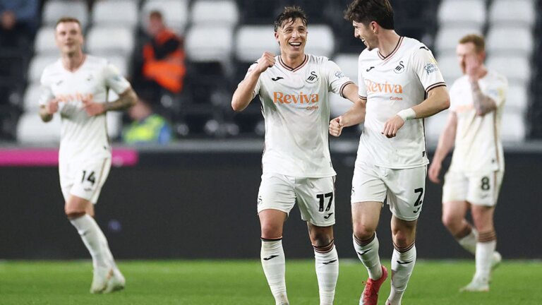 Swansea ease relegation fears as Plymouth remain in deep trouble