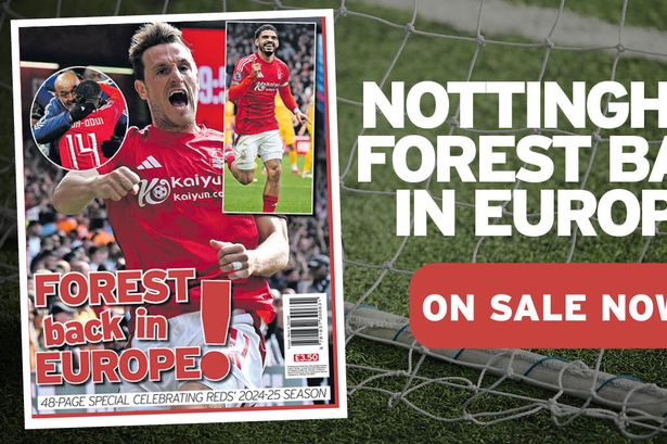 Get your Nottingham Forest back in Europe celebration souvenir edition