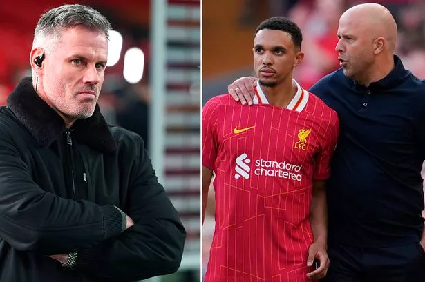 Jamie Carragher disagrees with Arne Slot on Trent Alexander-Arnold’s last Liverpool game