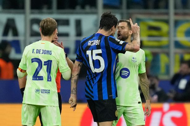 Barcelona star responds to claims he spat at Inter Milan player sparking bust-up