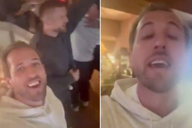 Harry Kane leads Bayern Munich team-mates in song after finally ending trophy drought