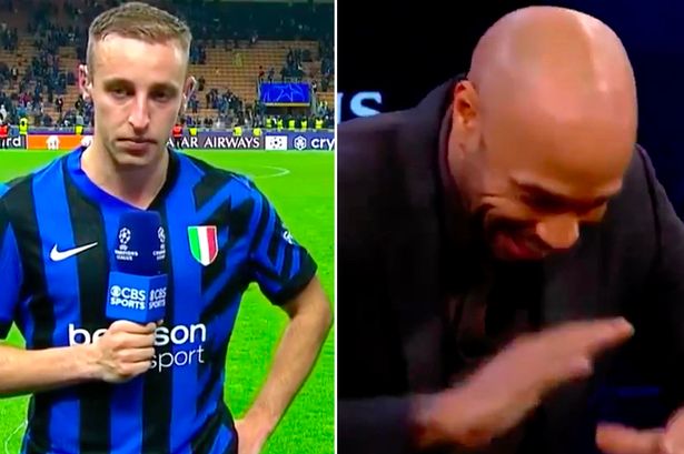 Inter star’s X-rated admission on Barcelona heroics leaves Thierry Henry in stitches
