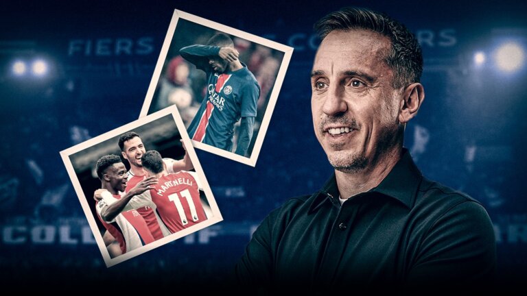 Neville: Arsenal have a chance of reaching CL final – PSG get very nervous!