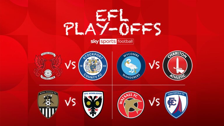 L1 & L2 play-offs: Who will take the first steps towards Wembley?
