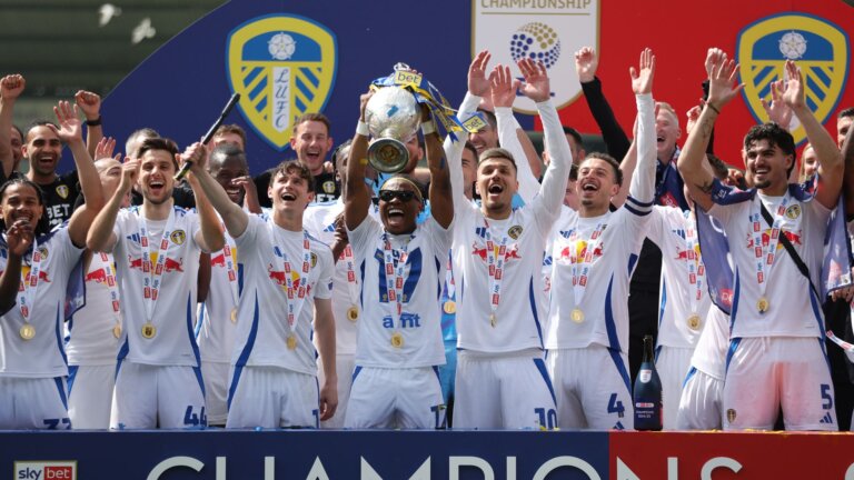 Championship highlights: Leeds CHAMPIONS; Bristol C & Coventry in play-offs & Luton relegated
