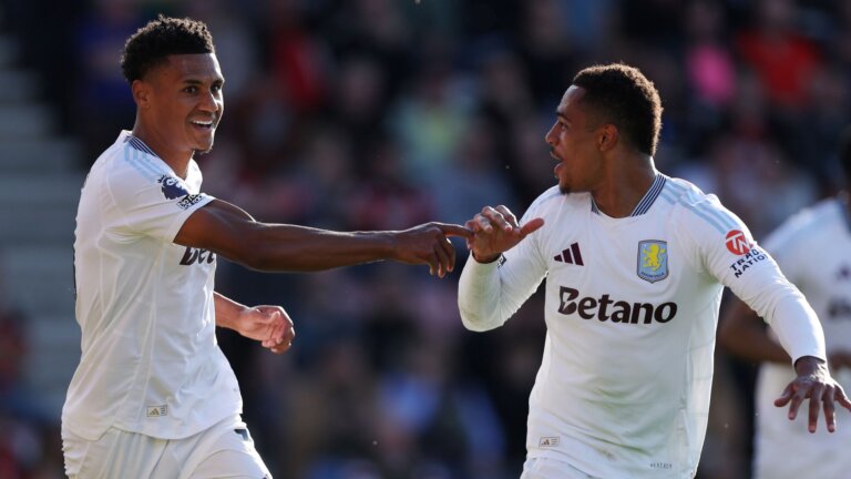 Villa boost Champions League hopes by beating Bournemouth