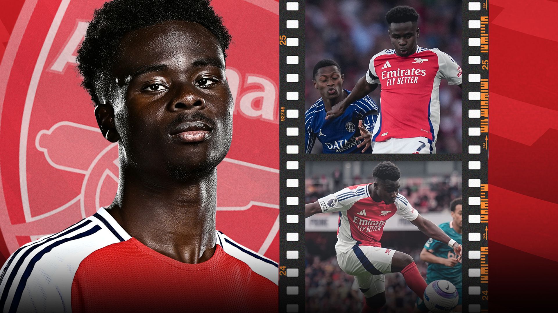 'It's far from over' - Saka fires warning to PSG ahead of CL second leg