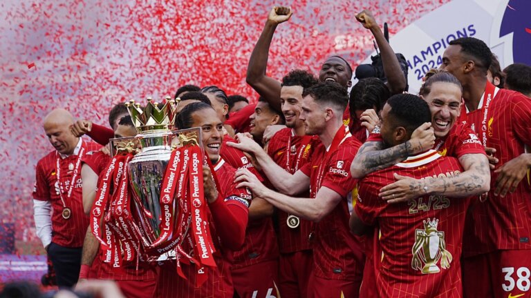 Liverpool finally lift the Premier League in front of jubilant Anfield