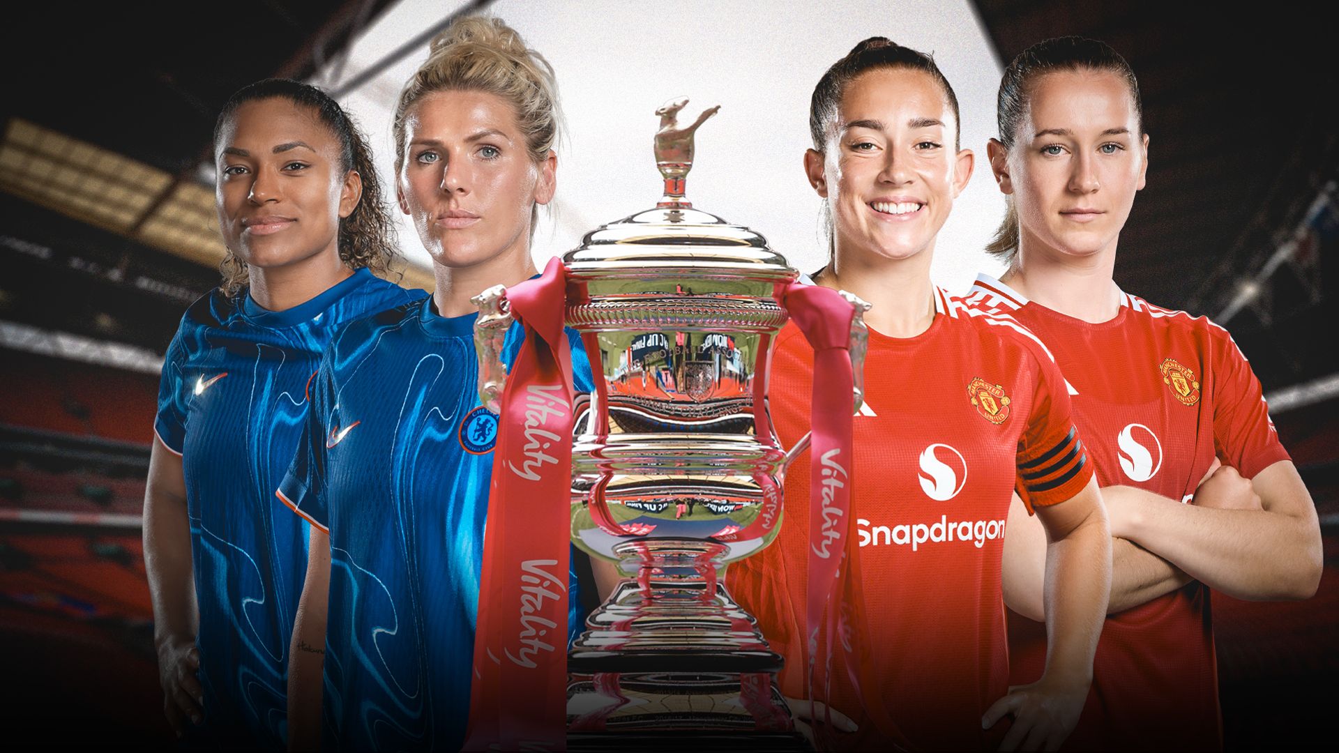 Women's FA Cup final: Toone on bench for Man Utd vs Chelsea LIVE!