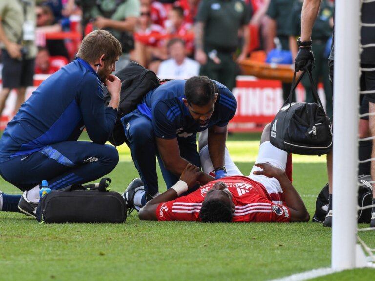 Nottingham Forest forward Taiwo Awoniyi placed in induced coma following emergency surgery