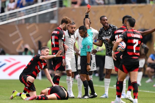 Nicolas Jackson sent off for horror tackle as Chelsea lose their heads at FIFA Club World Cup