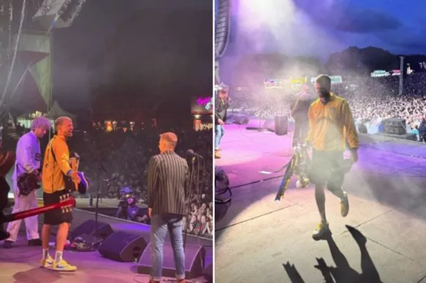 Premier League star stuns fans by playing guitar on stage at Kaiser Chiefs anniversary gig