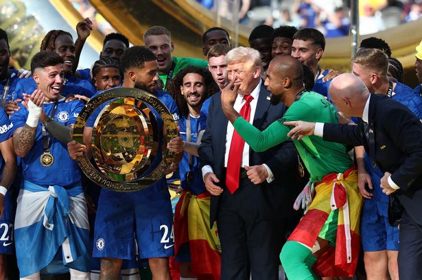 Chelsea fans say Reece James made four-word jibe at Trump before trophy lift