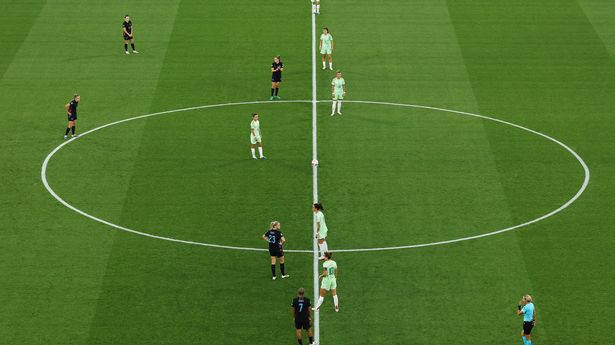 England players refuse to take knee and stand up in message about racist abuse