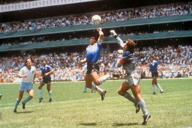 Maradona’s ‘Hand of God’ named most notorious moment in football history