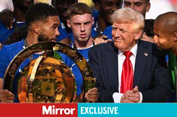 What Cole Palmer really said behind Donald Trump revealed by lip reader