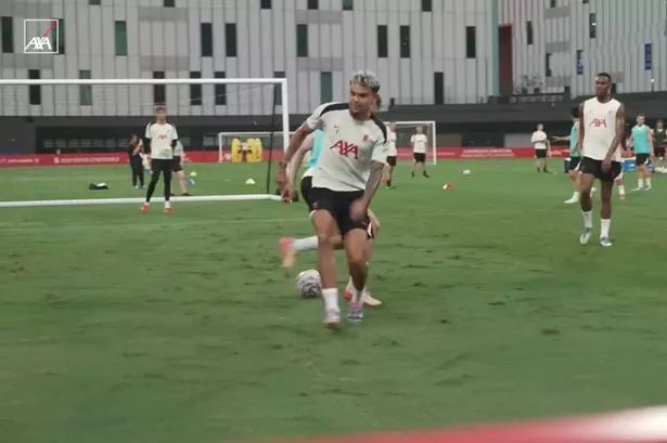 Liverpool star compared to Zinedine Zidane as he embarrasses Luis Diaz in training