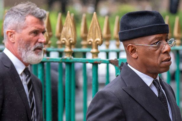 Roy Keane and Ian Wright attend funeral of Celtic icon as ex-Man Utd chief pays respects