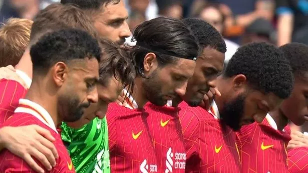 Liverpool stars pay tribute to Diogo Jota in emotional scenes at first match since tragic death