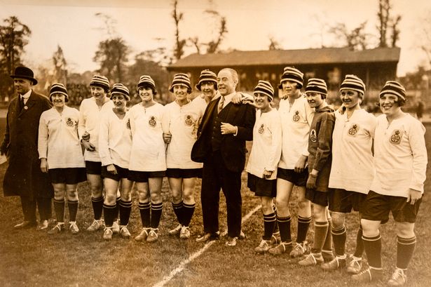 First Lioness football stars had to wear HATS playing for England 100 years ago
